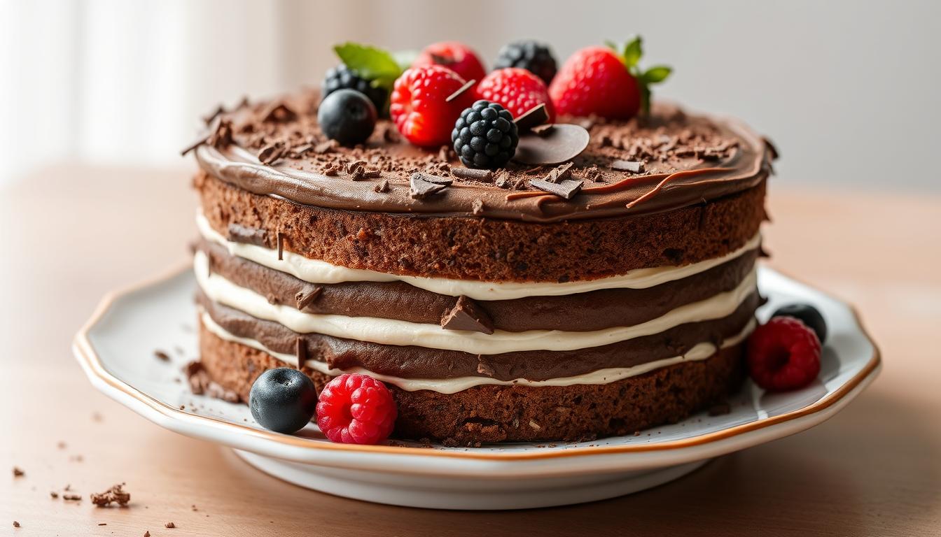 Irresistible Cream Cake with Chocolate Recipe