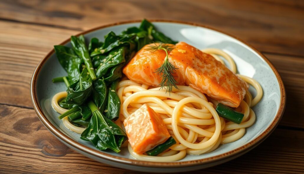 smoked salmon pasta